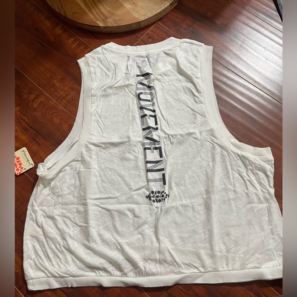 NWT FP White Signature Logo Muscle Tank - MEDIUM